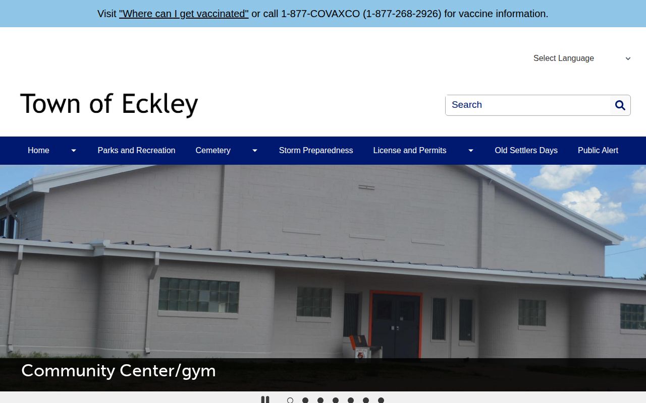 Town of Eckley official source for sheriff-served arrest records